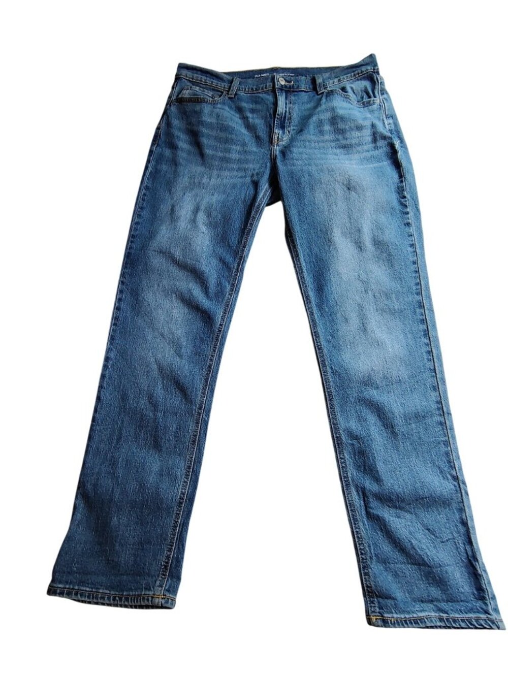 Old Navy Womens Mid-Rise Wow Boyfriend Jeans Size 12 Blue Denim Classic Fit